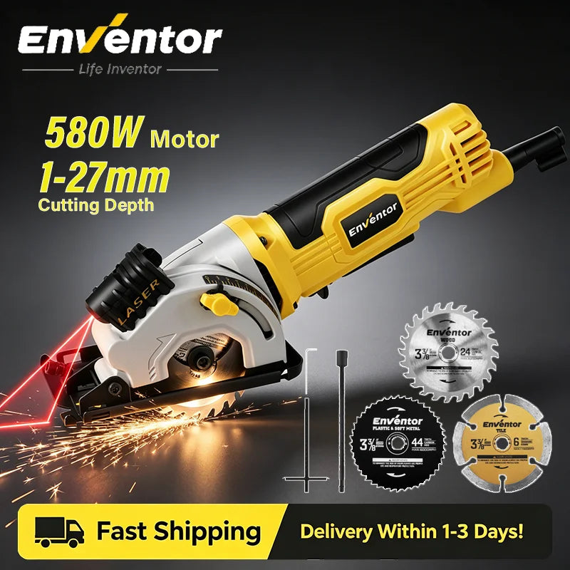 Enventor Electric Circular Saw For Wood Cutting