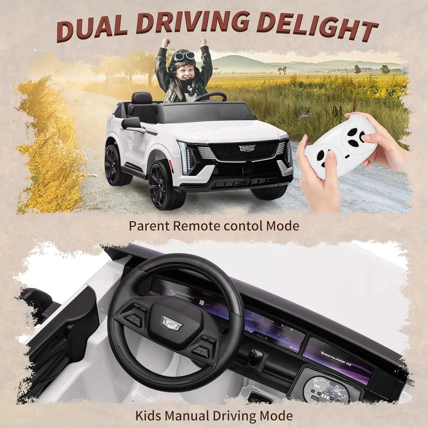 24V Electric Ride On Car With Led Lights