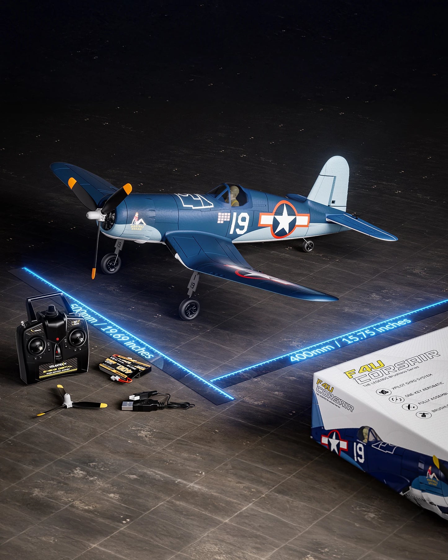 Volantexrc 500Mm Brushless F4u Corsair Rc Plane