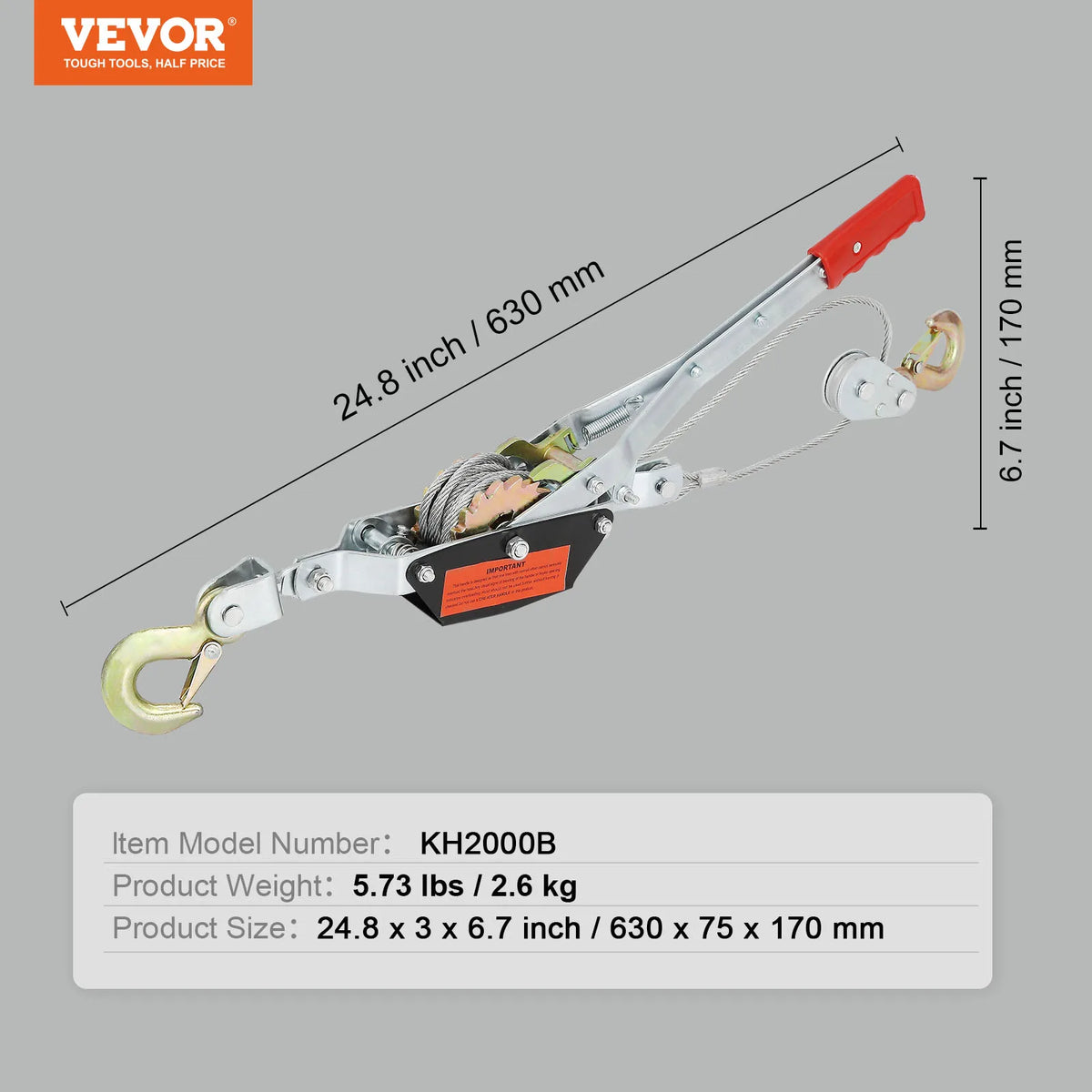 SucceBuy Heavy Duty Come Along Winch