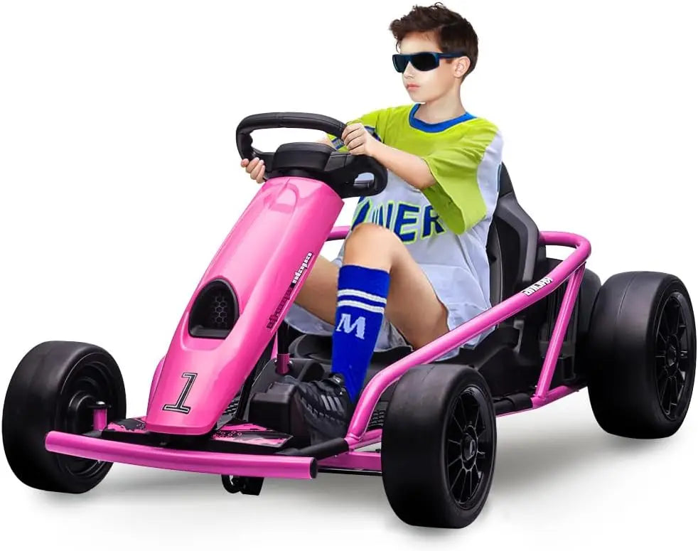 Kids Electric Go Kart 24V Racing Car Metal