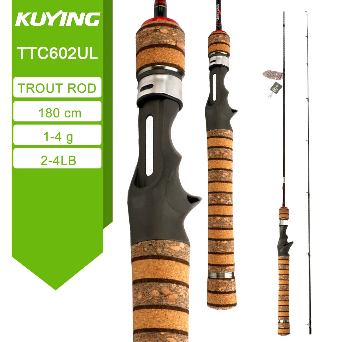 Kuying Teton Carbon Fishing Rod for Spinning and Casting