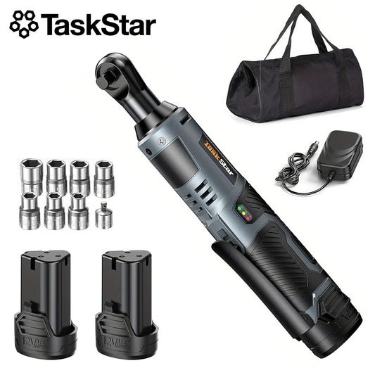 TaskStar Cordless Electric Ratchet Wrench Set