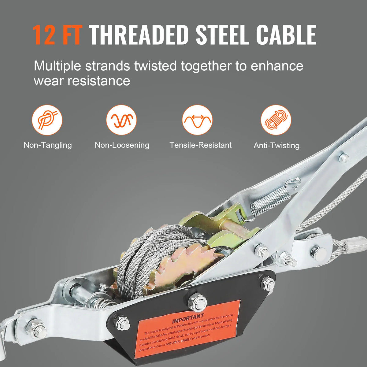 SucceBuy Heavy Duty Come Along Winch