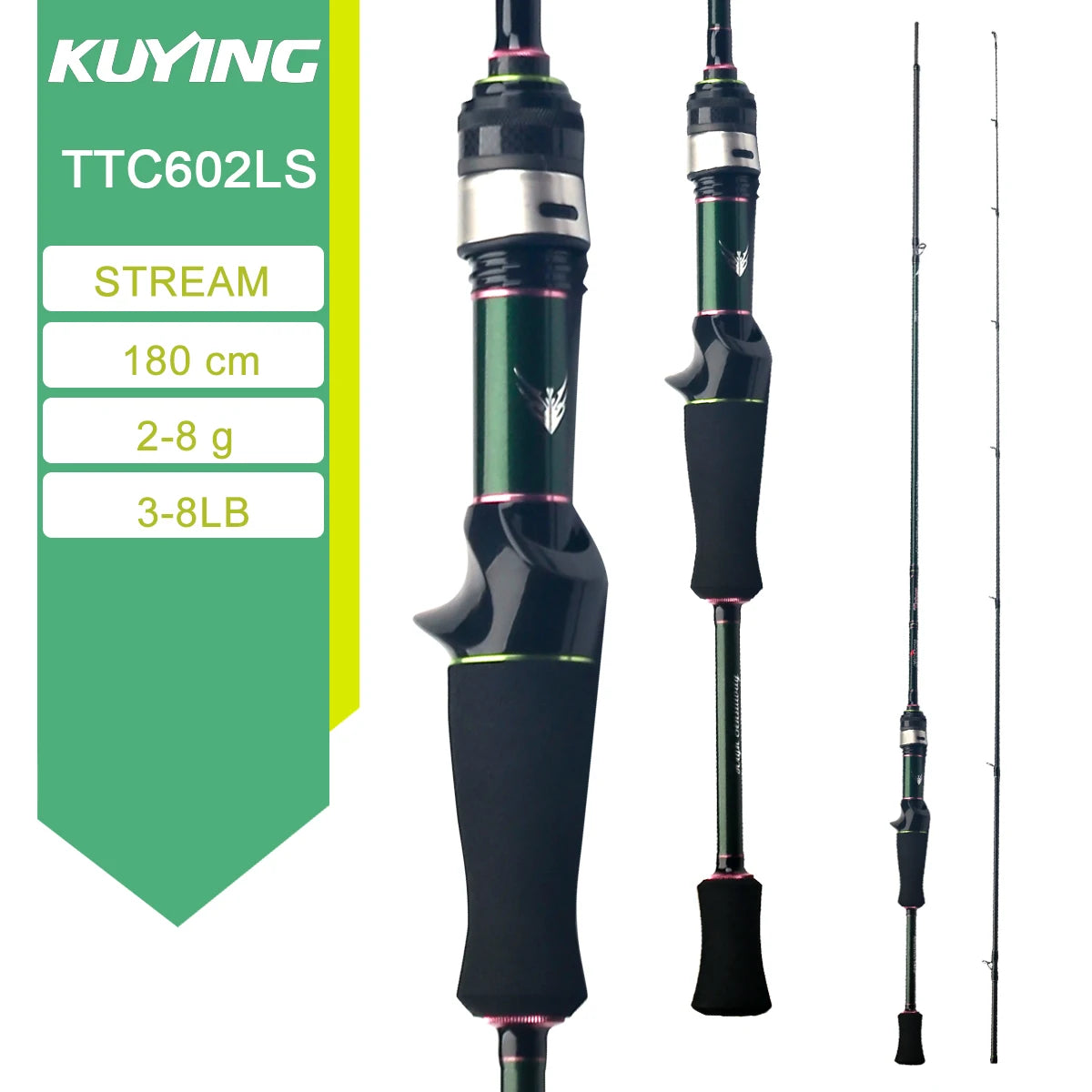 Kuying Teton Carbon Fishing Rod for Spinning and Casting
