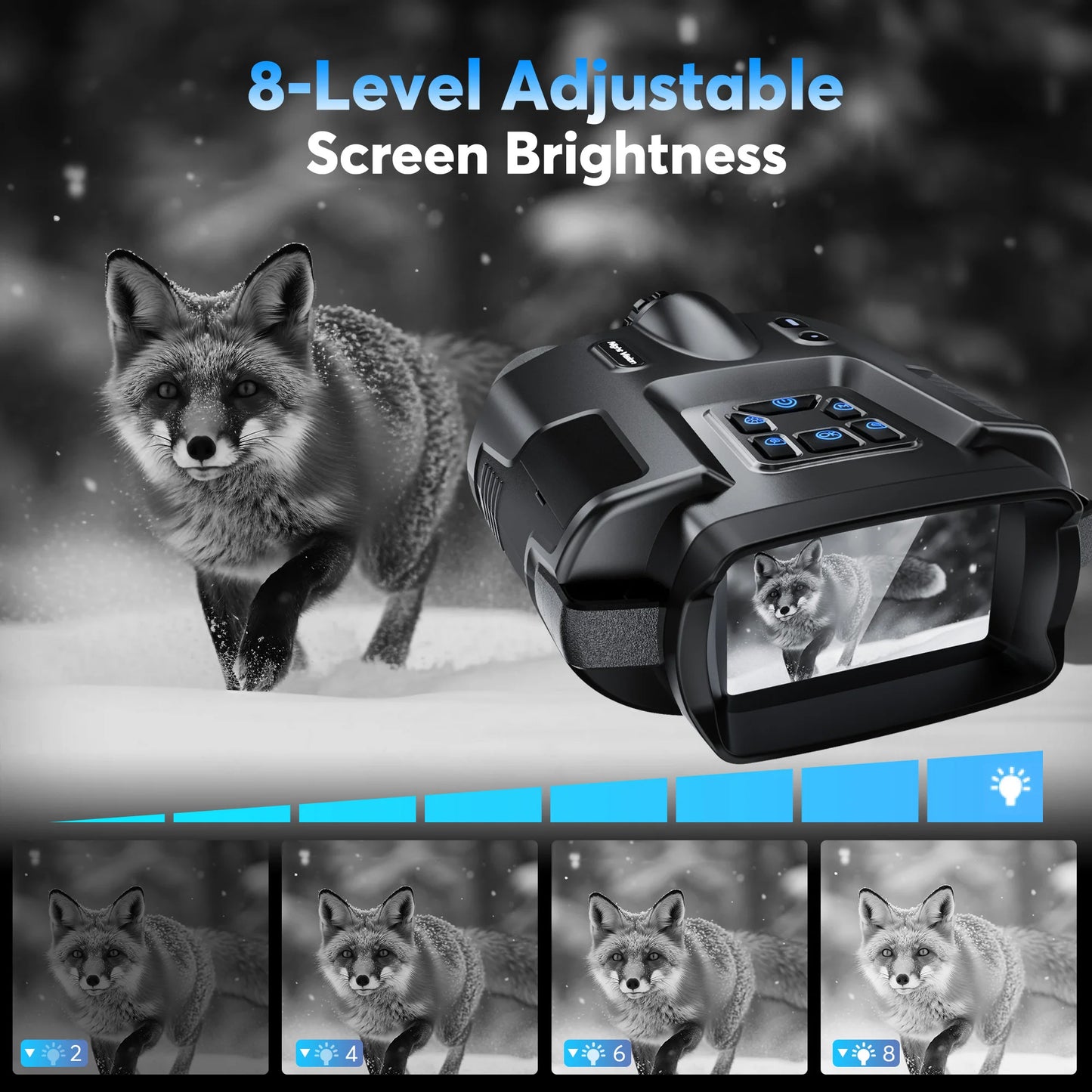 DIYIMIN Night Vision Binoculars 8X Digital Zoom