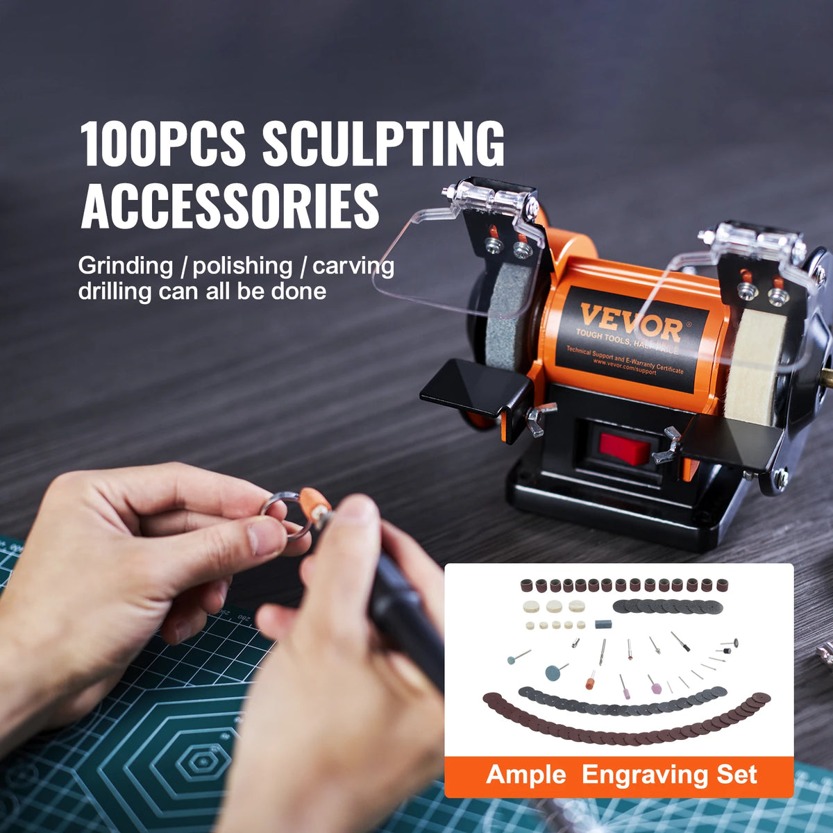 SucceBuy Brushless Adjustable Speed Jewelry Polisher