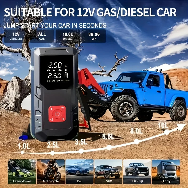 Seven In One Portable Car Jump Starter