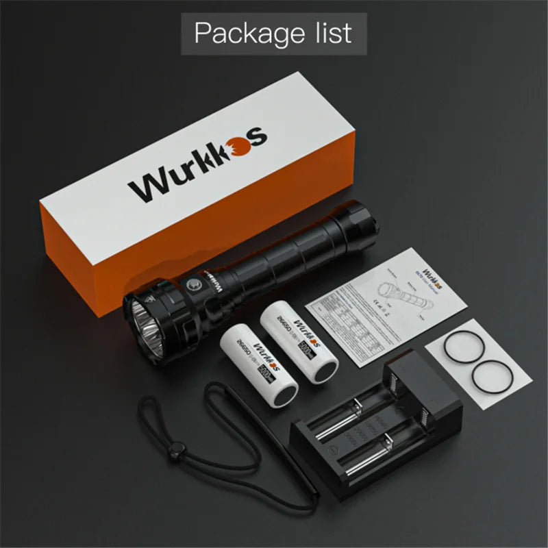 Wurkkos DL70 Rechargeable Underwater Diving Flashlight