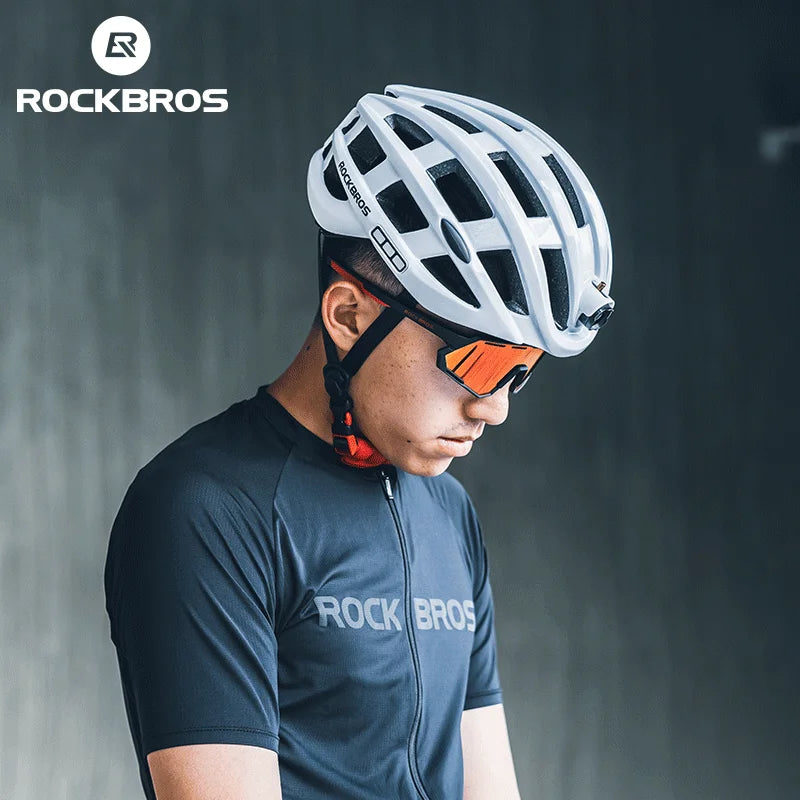 ROCKBROS Ultralight USB Cycling Helmet With Headlamp