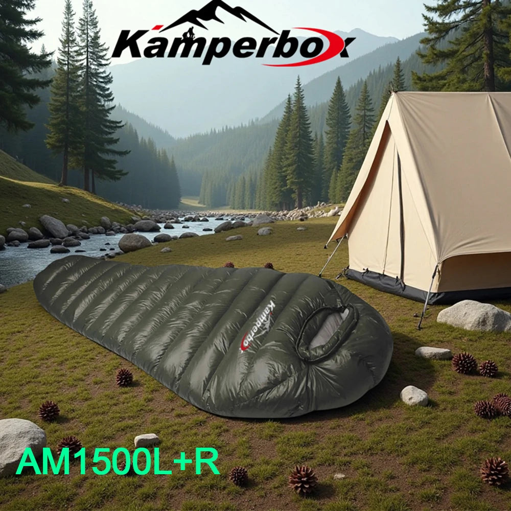 Kamperbox Winter Duck Down Sleeping Bag For Camping