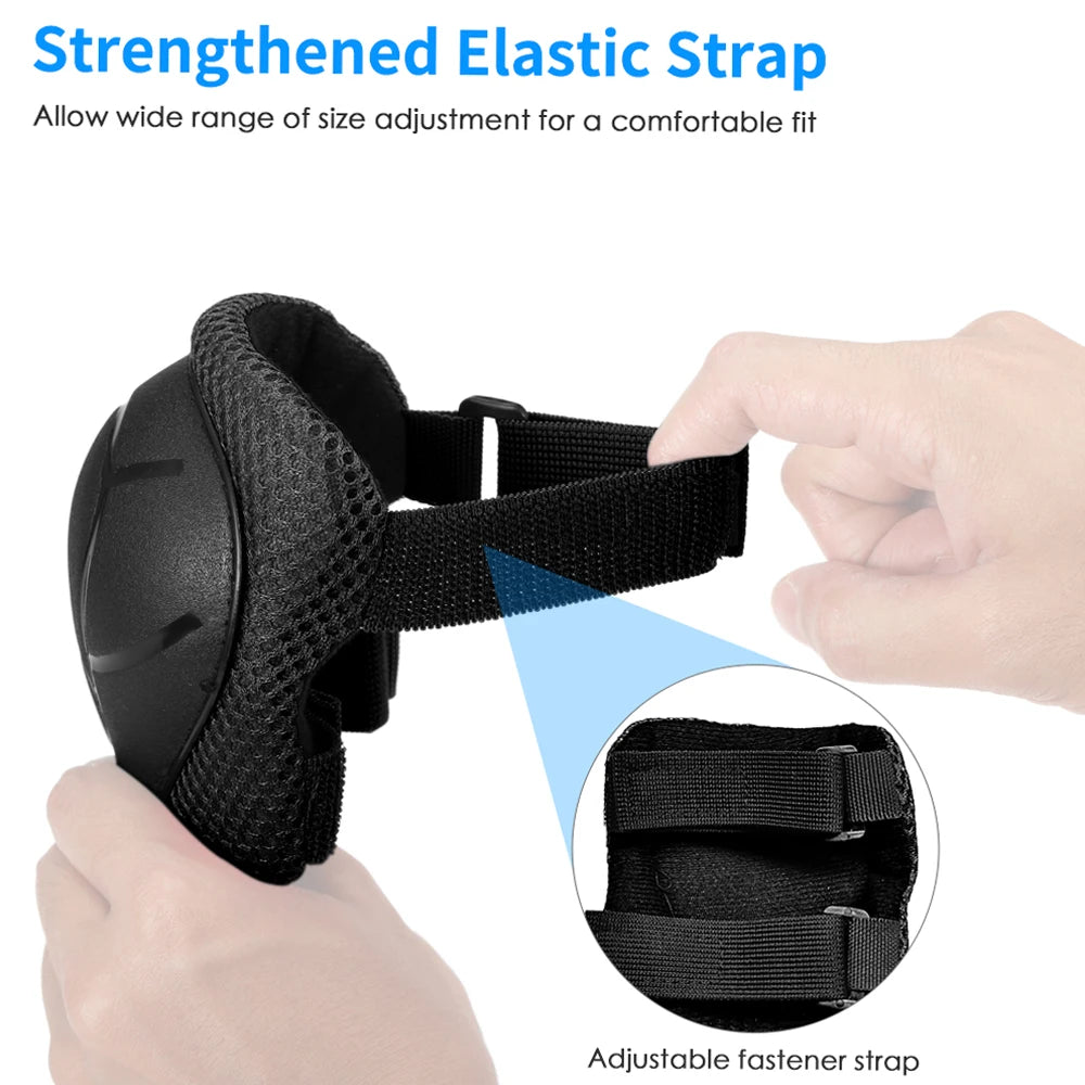 Kids Helmet Knee Elbow And Wrist Protective Gear