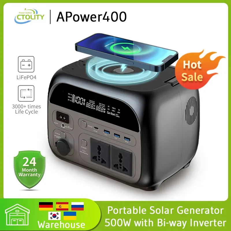 Ctolity 345Wh LiFePO4 Portable Power Station