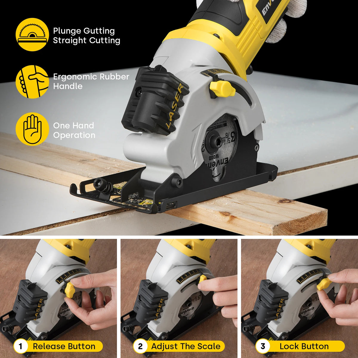 Enventor Electric Circular Saw For Wood Cutting