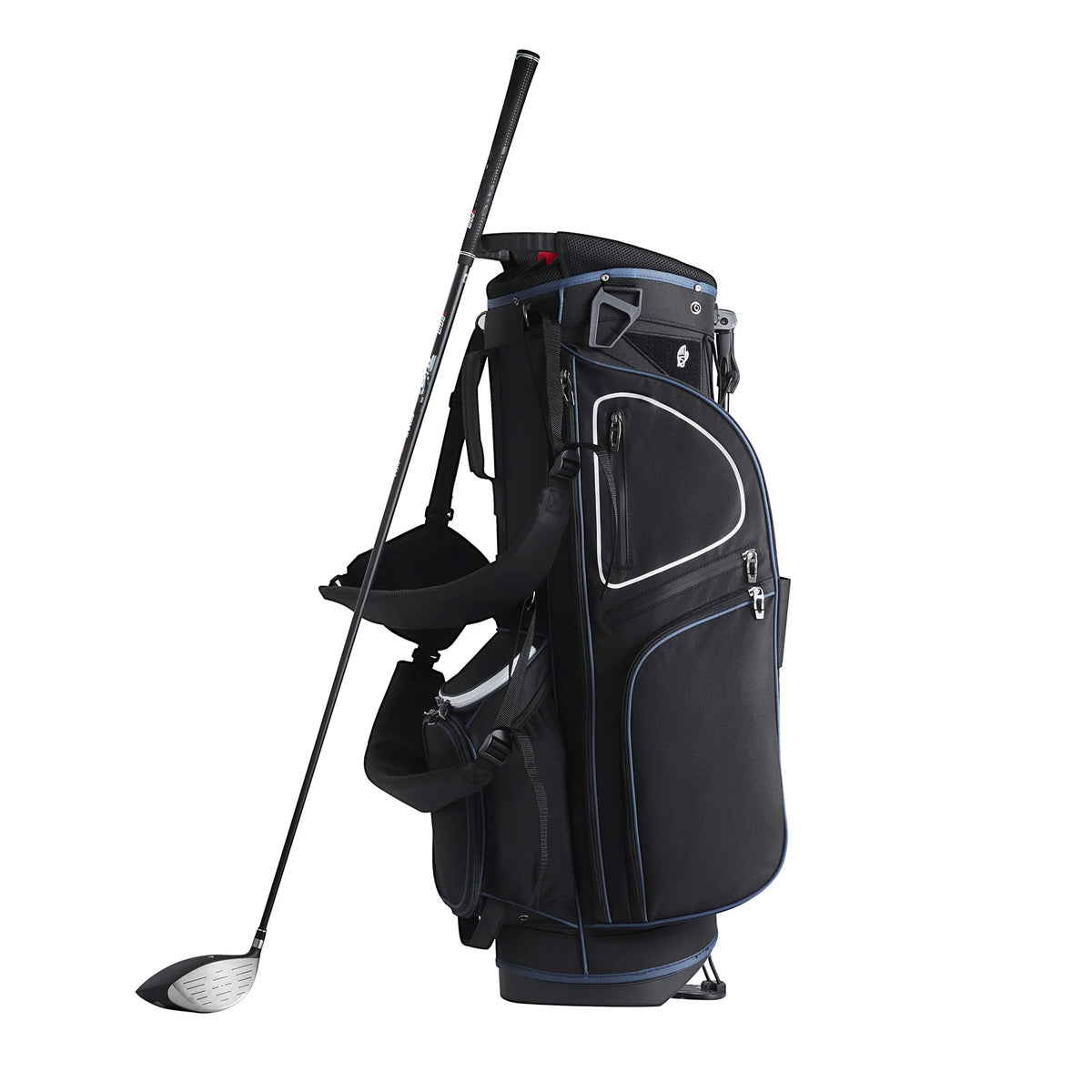 SucceBuy Golf Cart Bag with 14 Way Organizer Divider Top Pockets Premium Cart Bag Durable Golf Bags with Handles & Dust Cover