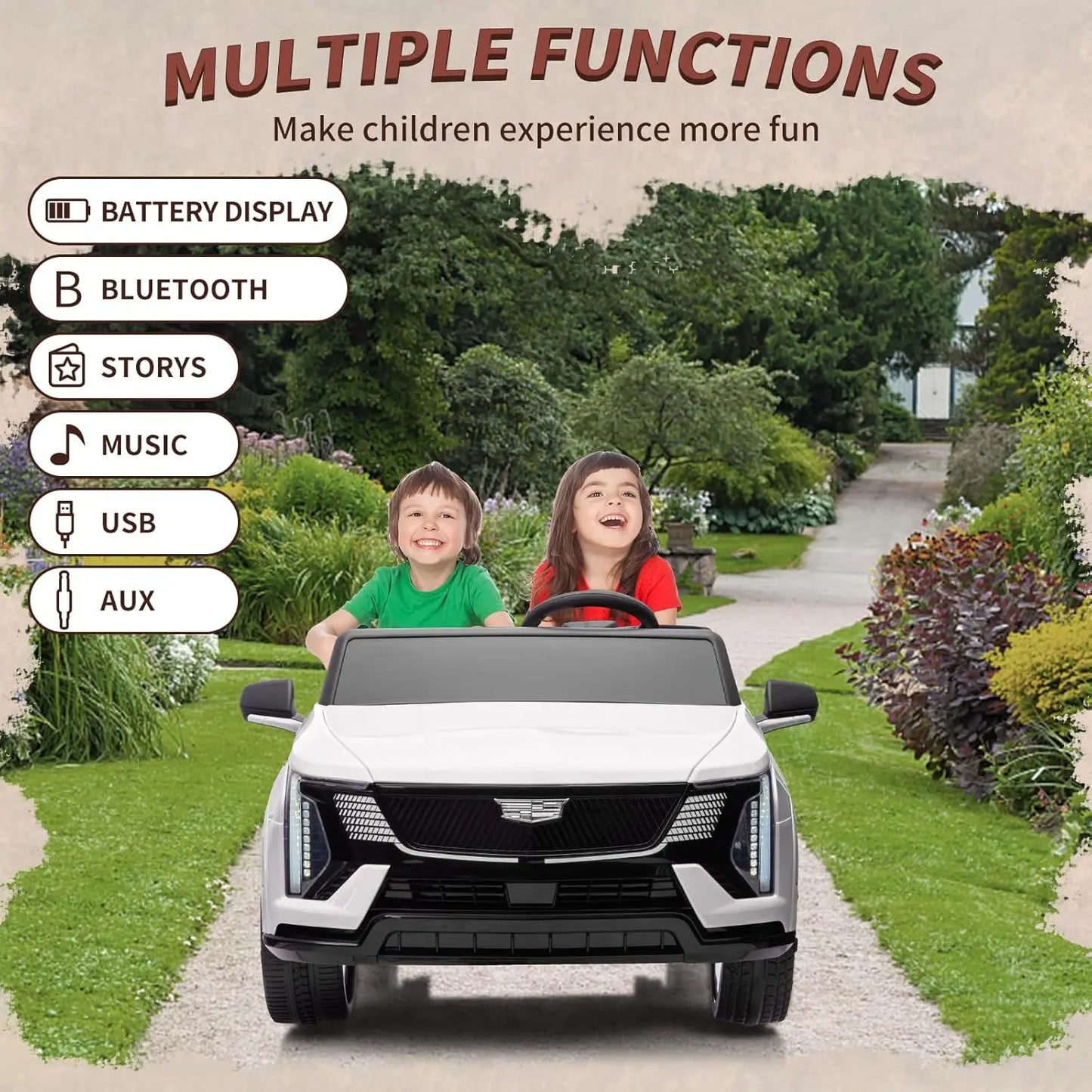 24V Electric Ride On Car With Led Lights