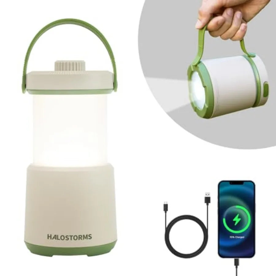 LED Camping Lantern Rechargeable, 800LM, 30Hours Runtime, 5 Modes Camping Light with Red Light, IPX Waterproof Lantern Flashlig