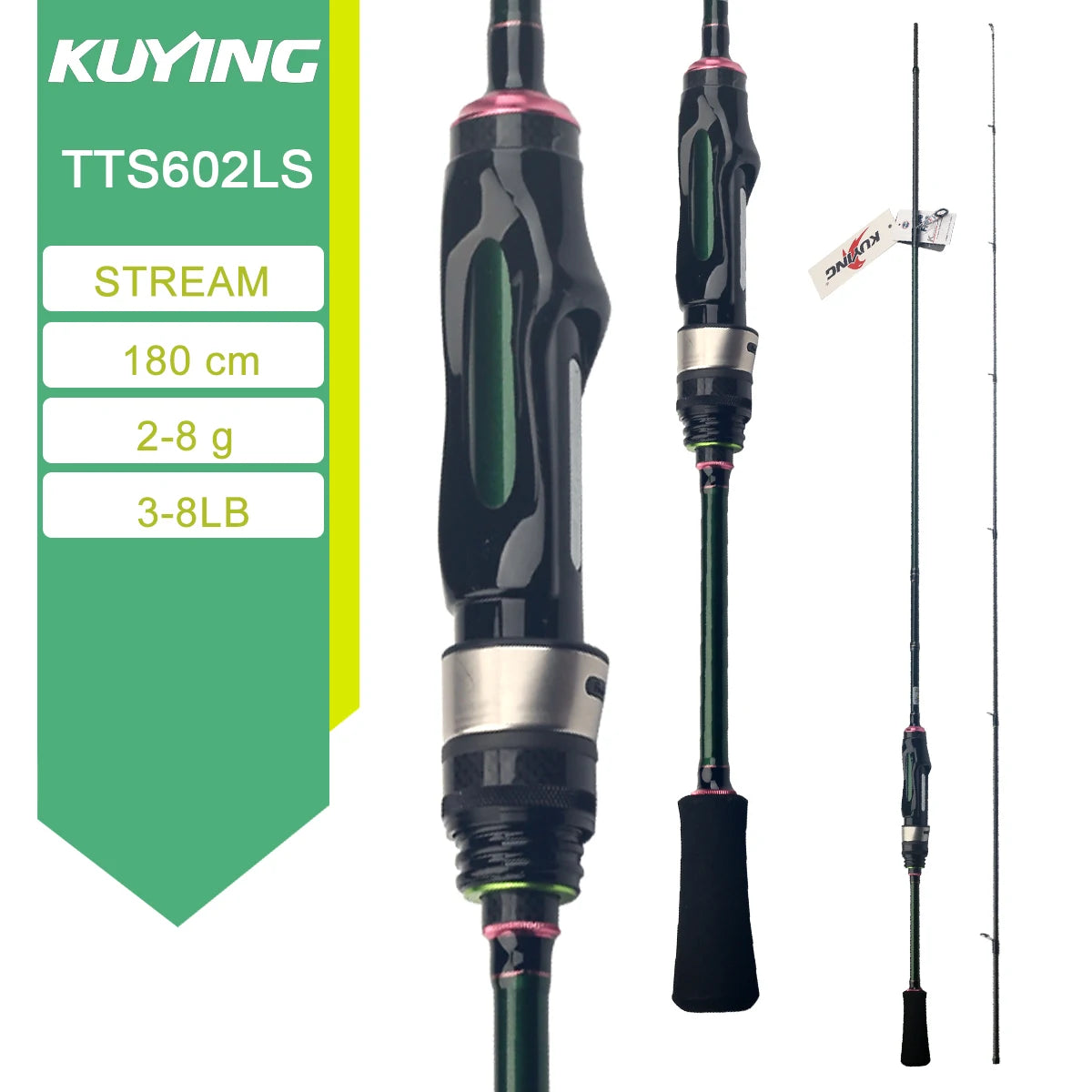 Kuying Teton Carbon Fishing Rod for Spinning and Casting
