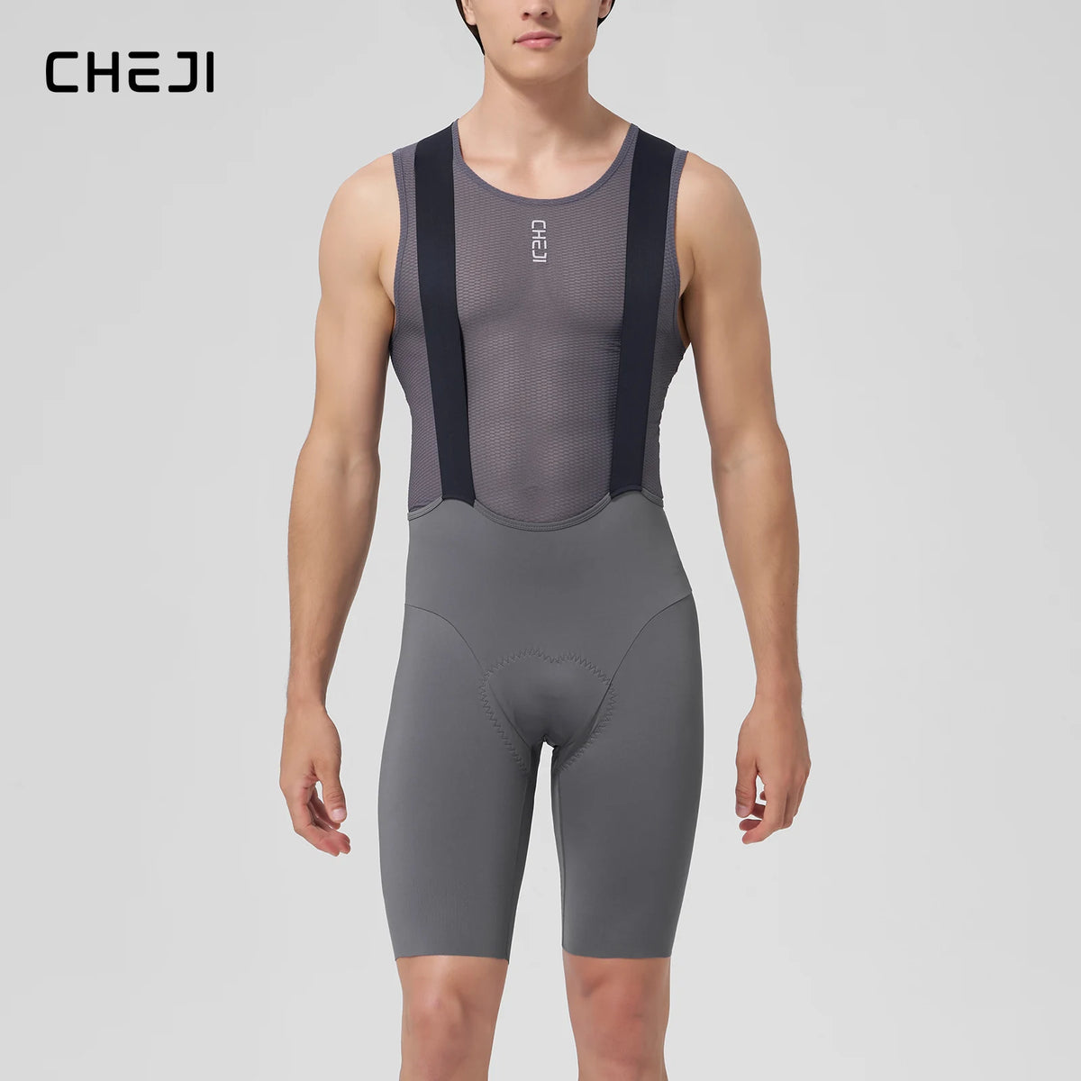 Cheji Men's Breathable Quick Dry Cycling Bib Shorts