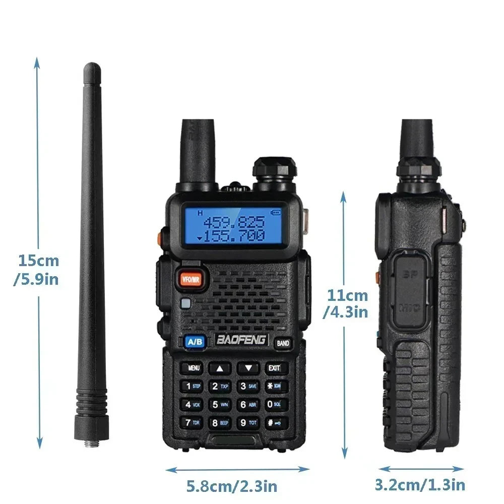 BAOFENG Dual Band Long Range Walkie Talkie