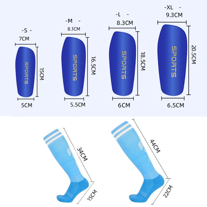 Soccer Shin Guards Football Protectors Pads Adult Kids Shinguards Light Sock Insert Board Boy Training Legging Protective Gear
