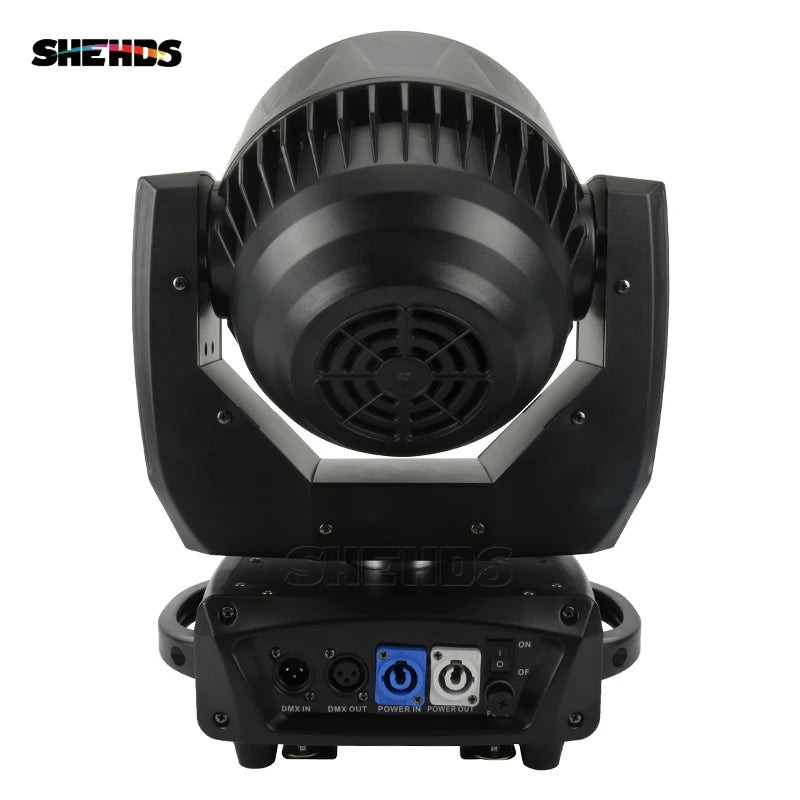 SHEHDS 2PCS Beam+Wash 19x15W RGBW Zoom Moving Head Lighting for Disco KTV Party Christmas Lights Audience Theater